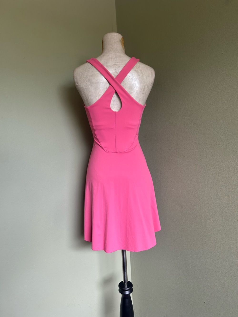 NWOT Women's Mauve Cross-Back Fit & Flare Tennis Active Dress Sz S